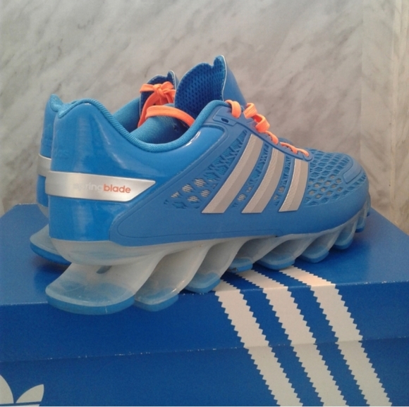 New adidas Spring Blade razor Running Shoes Women's Size 7 Blue orange D66216 - Picture 5 of 8